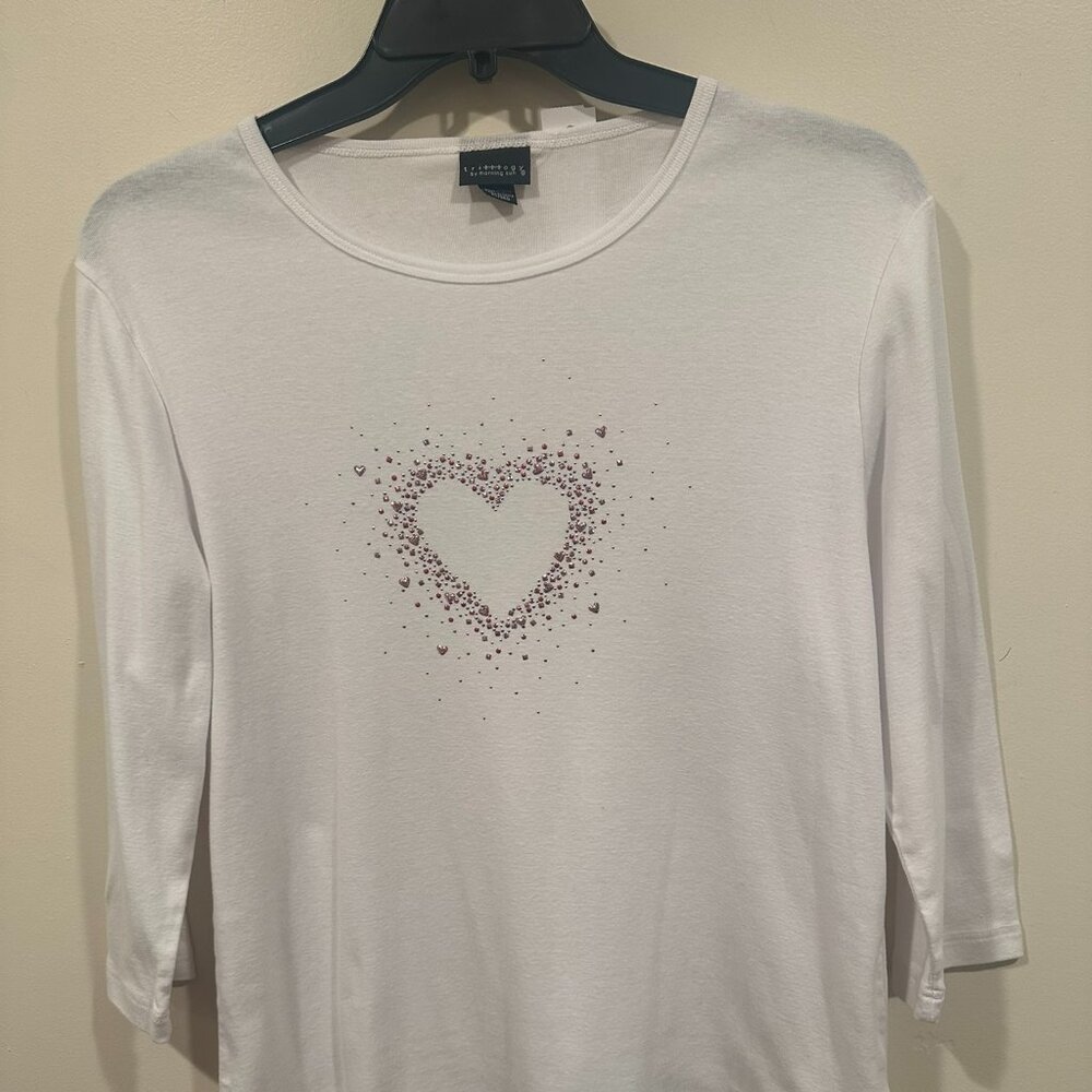 Trillogy by Morning Sun White T-Shirt Size 2X